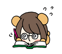 Girly Bear sticker #1056536