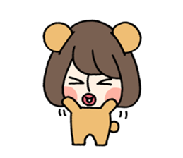 Girly Bear sticker #1056543