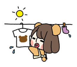 Girly Bear sticker #1056544