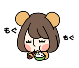 Girly Bear sticker #1056550