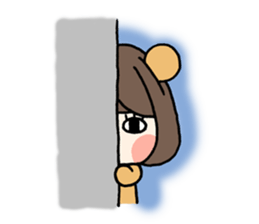 Girly Bear sticker #1056554