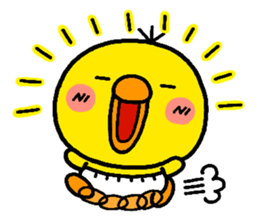 chick heart sticker #1056933