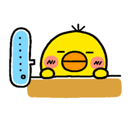 chick heart sticker #1056950