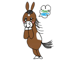 pinto horse Yura sticker #1057329
