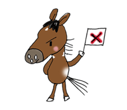 pinto horse Yura sticker #1057330