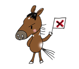 pinto horse Yura sticker #1057330