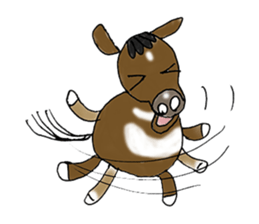 pinto horse Yura sticker #1057331