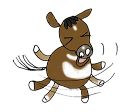 pinto horse Yura sticker #1057331