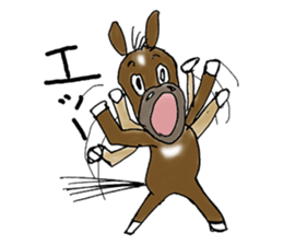 pinto horse Yura sticker #1057334