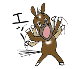 pinto horse Yura sticker #1057334