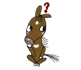pinto horse Yura sticker #1057335