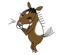 pinto horse Yura sticker #1057336