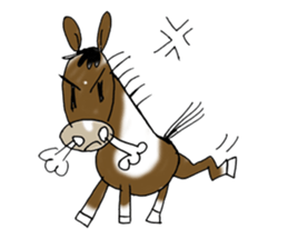 pinto horse Yura sticker #1057339