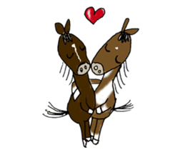 pinto horse Yura sticker #1057340