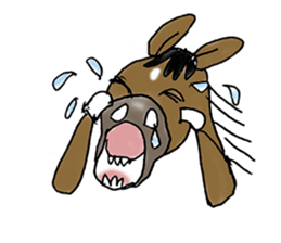 pinto horse Yura sticker #1057341