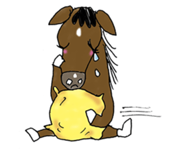 pinto horse Yura sticker #1057342