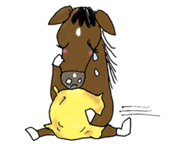 pinto horse Yura sticker #1057342