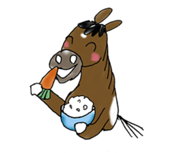 pinto horse Yura sticker #1057344