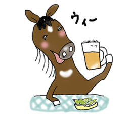 pinto horse Yura sticker #1057346