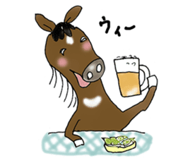 pinto horse Yura sticker #1057346
