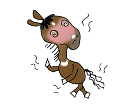 pinto horse Yura sticker #1057347