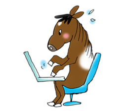 pinto horse Yura sticker #1057349