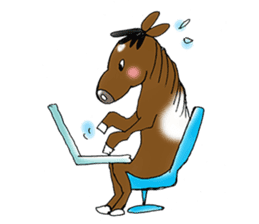 pinto horse Yura sticker #1057349