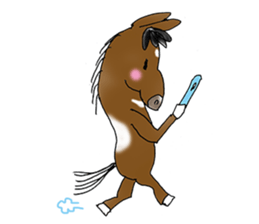 pinto horse Yura sticker #1057350