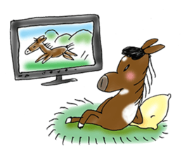 pinto horse Yura sticker #1057351