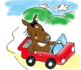 pinto horse Yura sticker #1057352