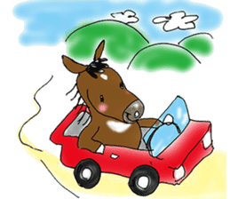 pinto horse Yura sticker #1057352