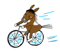 pinto horse Yura sticker #1057354