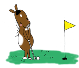 pinto horse Yura sticker #1057357