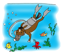 pinto horse Yura sticker #1057359