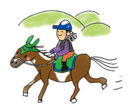 pinto horse Yura sticker #1057360
