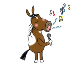 pinto horse Yura sticker #1057361