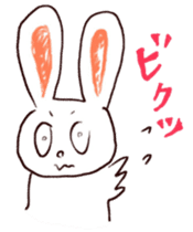 Pastel Rabbit in office sticker #1057734