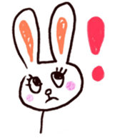 Pastel Rabbit in office sticker #1057740