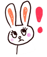 Pastel Rabbit in office sticker #1057740