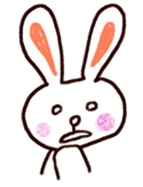 Pastel Rabbit in office sticker #1057742