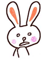 Pastel Rabbit in office sticker #1057742
