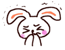 Pastel Rabbit in office sticker #1057746