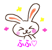 Pastel Rabbit in office sticker #1057749