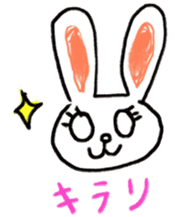 Pastel Rabbit in office sticker #1057750