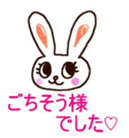 Pastel Rabbit in office sticker #1057751