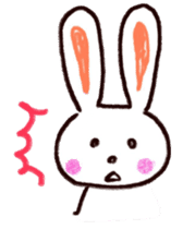 Pastel Rabbit in office sticker #1057756