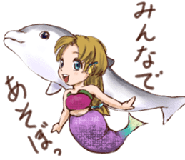 Mermaid princess Uno-chan sticker #1057802