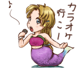 Mermaid princess Uno-chan sticker #1057804