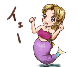 Mermaid princess Uno-chan sticker #1057806