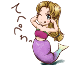 Mermaid princess Uno-chan sticker #1057813